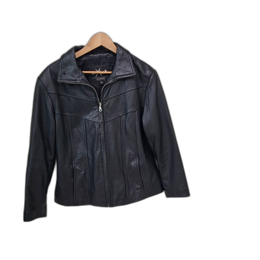 Wilson Maxima Black Leather Jacket, size L
